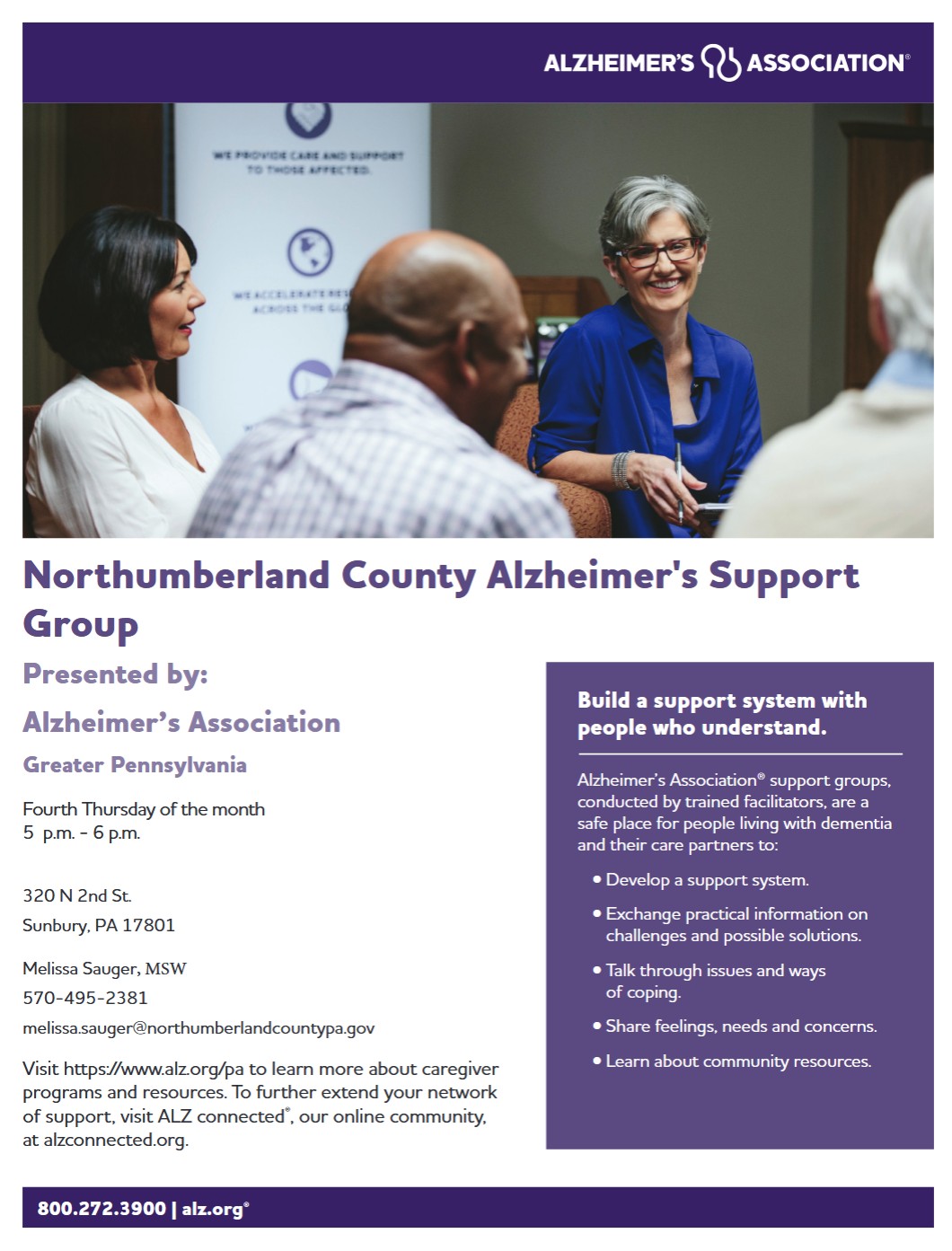 Northumberland County Alzheimer's Support Group